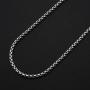 Verona Jewelers Real 925 Sterling Silver 2MM - 5MM Solid Round Box Link Necklace and Bracelet, Chain For Men Women Boys Girls, Rhodium Chain, Extra Durability, 16-30 Inch
