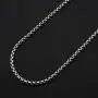 Verona Jewelers Real 925 Sterling Silver 2MM - 5MM Solid Round Box Link Necklace and Bracelet, Chain For Men Women Boys Girls, Rhodium Chain, Extra Durability, 16-30 Inch