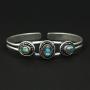 Natural Labradorite Cuff Bangle 925 Silver Overlay Handmade Vintage Boho Style Bangle Jewelry