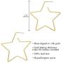 And Lovely 14K Gold Dipped Star Earrings - Hypoallergenic Lightweight Fun Statement Drop Dangle Earrings