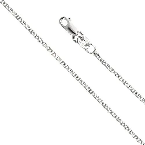 14k REAL Yellow OR White Gold Solid 1.2mm Flat Open Wheat Chain Necklace with Lobster Claw Clasp 14k REAL Yellow OR White Gold Solid 1.2mm Flat Open Wheat Chain Necklace with Lobster Claw Clasp