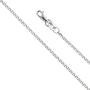 14k REAL Yellow OR White Gold Solid 1.2mm Flat Open Wheat Chain Necklace with Lobster Claw Clasp