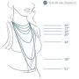THE PEARL SOURCE 14K Gold 6.5-7mm AAA Quality Round White Akoya Cultured Pearl Necklace & Earrings Set in 17'' Princess Length for Women