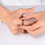 King Will Mens 8mm Tungsten Carbide Wedding Ring Rose Gold Plated Imitation Sandstone Sticker Inlay