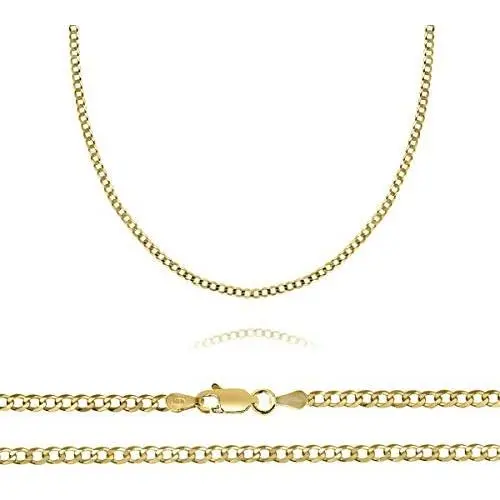 10K Yellow Gold 2mm Curb Chain Necklace, 16'' - 30'' 10K Yellow Gold 2mm Curb Chain Necklace, 16'' - 30''