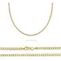 10K Yellow Gold 2mm Curb Chain Necklace, 16'' - 30''