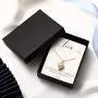 KissYan Tiny Heart Initial Necklace, 14K Gold Plated Cubic Zirconia Dainty Letter Double-Sided Pendant Necklace Alphabet A-Z Fashion Jewelry Gift for Women Girls