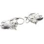 WEVENI Enamel Alloy Cartoon Owl Bird Earrings Dangle Drop Jewelry For Women Girls Ladies Charm Gift