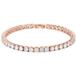 PAVOI 14K Gold Plated Cubic Zirconia Classic Tennis Bracelet | Gold Bracelets for Women | 4mm CZ, Size 6.5-7.5 Inch