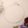 EVER FAITH 925 Sterling Silver Simple Sideways Cross Pendant Choker Necklace for Women, Girls