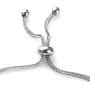 Shop LC Delivering Joy 925 Sterling Silver Stainless Steel Round White Diamond April Birthstone Heart Bolo Bracelet Jewelry Birthday Gifts for Women H-I Color I3 Clarity