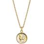 American Coin Treasures Gold-Layered Silver Mercury Dime Goldtone Coin Pendant with 18'' Chain Necklace - Genuine and Elegant Keepsake Jewelry for Women | White Luxury Gift Box Included
