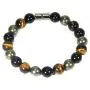 Auras by Osiris Triple Protection Bracelet - Black Tourmaline- Tiger Eye - Pyrite - Luxury Jewelry - Durable Bracelets (7, Triple Protection) Auras by Osiris Triple Protection Bracelet - Black Tourmaline- Tiger Eye - Pyrite - Luxury Jewelry - Durable Bracelets (7, Triple Protection)