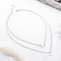 Jovono Gold Fashion MultiLayered Necklaces Dove Sequin Pendant Necklace For Women and Girls