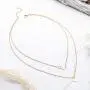 Jovono Gold Fashion MultiLayered Necklaces Dove Sequin Pendant Necklace For Women and Girls Jovono Gold Fashion MultiLayered Necklaces Dove Sequin Pendant Necklace For Women and Girls