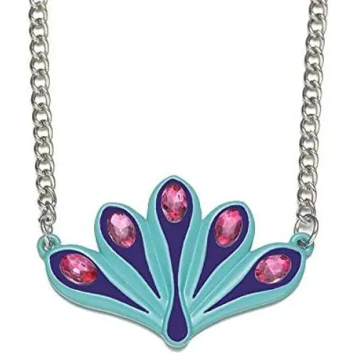 HANRESHE New Crystals Peacock Pendant Necklace Chian Ladybug and Cat Noir Cartoon Jewelry Kids Cosplay Costume for Kids