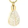 mingkejw Cremation Jewelry for Ashes Tree of Life Memorial Lockets Teardrop Pendant Urn Ashes Holder Necklace Stainless Steel Keepsake