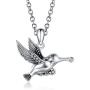 Cremation Grandmum Jewelry for Ashes Memorial Urn Necklace Sterling Silver Hummingbird Pendant Keepsake as a Memorial Always in My Heart Memory Necklace Gift