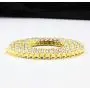 Starryinter 14K Gold Plated Iced Out Tennis Chain Mens Hip Hop Necklace with Size and Color Selectable-DL223