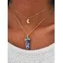 Hermashy Boho Layered Crystal Necklace Gold Moon Pendant Necklaces Chain Jewelry for Women and Girls Hermashy Boho Layered Crystal Necklace Gold Moon Pendant Necklaces Chain Jewelry for Women and Girls