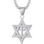 Richsteel Star of David Necklace for Men Women Stainless Steel/18K Gold Plated Hexagram Pendant with 22 Inches Chain Jewish Israel Jewelry
