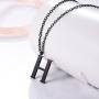 PROSTEEL Stainless Steel/Sterling Silver Initial Name Necklace, A to Z Initial Letter Personalized Necklaces for Men Women, Gold/Silver/Black Tone, 16''/20'' Adjustable, Come Gift Box