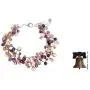NOVICA Multi-Gem Amethyst Cultured Freshwater Pearl Silver Plated Beaded Bracelet Mystic Passion NOVICA Multi-Gem Amethyst Cultured Freshwater Pearl Silver Plated Beaded Bracelet Mystic Passion