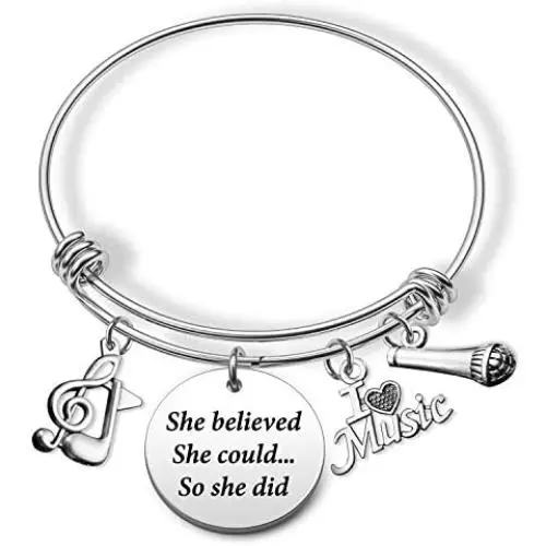 Eigso Music Themed Bracelet Music Charm Jewelry Music Lover Gifts Singer Gift Music Teacher Bracelet Eigso Music Themed Bracelet Music Charm Jewelry Music Lover Gifts Singer Gift Music Teacher Bracelet