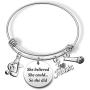 Eigso Music Themed Bracelet Music Charm Jewelry Music Lover Gifts Singer Gift Music Teacher Bracelet