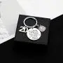G-Ahora Birthday Keychain Gifts for Him/Her,10th 11th 12th 13th 14th 15th 16th 18th 20th 30th 40th 50th,Go Confidently in The Direction of Your Dreams