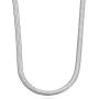 Miabella 925 Sterling Silver Italian 4mm Solid Diamond-Cut Flat Snake Dome Herringbone Chain Link Necklace for Women Men 16, 18, 20, 22, 24 Inch Made in Italy