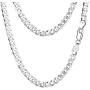 PROSTEEL 925 Sterling Silver Cuban Link Chain/Figaro Chain/Rope Chain, Solid Silver Necklace for Women Men, 14''/18''/20''/22''/24''/26''/28'', Come Gift Box
