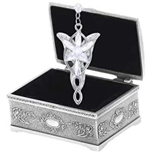 YANJIKEJI Doctor Strange Necklace Eye of Agamotto Costume Prop Stone Pendant with Jewelry Box
