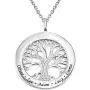 MyNameNecklace Engraved Circle Family Tree Necklace with Clear CZ Stones-Personalized V-Day Jewelry Sterling Silver 925 MyNameNecklace Engraved Circle Family Tree Necklace with Clear CZ Stones-Personalized V-Day Jewelry Sterling Silver 925
