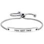 SOUSYOKYOSAM You Got This Positive Message Thin Bangle Inspirational Bar Bracelet for Women Teen Girls