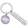 SEIRAA Gay Pride Gift LGBT Keychain Love Comes In Many Colors And I Love You With Every Shade Of My Heart Rainbow Pride Keychain