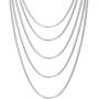 Zhx 3PCS/5PCS 925 Sterling Silver Snake Chains Necklaces 16'' 18'' 20'' 22'' 24'' 26'' 28'' 30'' Zhx 3PCS/5PCS 925 Sterling Silver Snake Chains Necklaces 16'' 18'' 20'' 22'' 24'' 26'' 28'' 30''