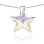 Royal Crystals Sterling Silver 925 Star Earrings and Star Pendant Necklace made with Blue Aurora Borealis Swarovski Crystals Fine Jewelry, 18 inches Royal Crystals Sterling Silver 925 Star Earrings and Star Pendant Necklace made with Blue Aurora Borealis Swarovski Crystals Fine Jewelry, 18 inches