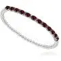 Sterling Silver Genuine, Created or Simulated Gemstone Oval Beaded Stretch Tennis Style Bracelet Sterling Silver Genuine, Created or Simulated Gemstone Oval Beaded Stretch Tennis Style Bracelet