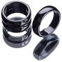 Hematite Ring, 3pcs Black Stone Magnetic Anxiety Balance Root Chakra Genuine Hematite Rings, Hematite Rings that Absorb Negative Energy then Break for Women Men Jewelry Necklace Making (7#)