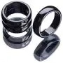 Hematite Ring, 3pcs Black Stone Magnetic Anxiety Balance Root Chakra Genuine Hematite Rings, Hematite Rings that Absorb Negative Energy then Break for Women Men Jewelry Necklace Making (7#)