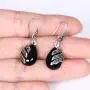 EVER FAITH 925 Sterling Silver Garnet Gemstone Crystal Art Nouveau Inlay Teardrop Hook Earrings EVER FAITH 925 Sterling Silver Garnet Gemstone Crystal Art Nouveau Inlay Teardrop Hook Earrings