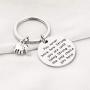 KUIYAI Elephant Keychains You Never Know How Strong You are Inspirational Gift for Graduate Elephant Lovers
