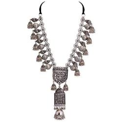 Zephyrr Tribal/Banjara Long Necklace For Women W/Jhumki Tassels Casual Jewelry
