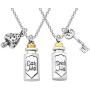 FAADBUK Alice in Wonderland Inspired Jewelry Alice in Wonderland BFF Friendship Gift Inspired by Alice Eat Me Drink Me Set Necklace