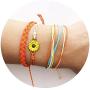 Long tiantian Vsco Bracelets for Women Wave Bracelet for Surfers Braided Rope Friends Woven Adjustable Bracelets Waterproof Handmade Bracelet Sets
