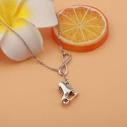 AKTAP Skating Gifts Figure Skating Y Necklace Skater Jewelry for Skate Coach Skate Lover Ice Skating Gift for Women Girls