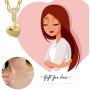 SELENECHEN Earrings Star Moon Heart Chunky Hoop Necklace Heart Clip Chain Cubic Zirconia