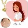 SELENECHEN Earrings Star Moon Heart Chunky Hoop Necklace Heart Clip Chain Cubic Zirconia