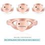 Minicremation Cremation Jewelry Urn Ring for Ashes Women Finger Ring Keepsake Memorial Jewelry Hold Loved Ones Ashes